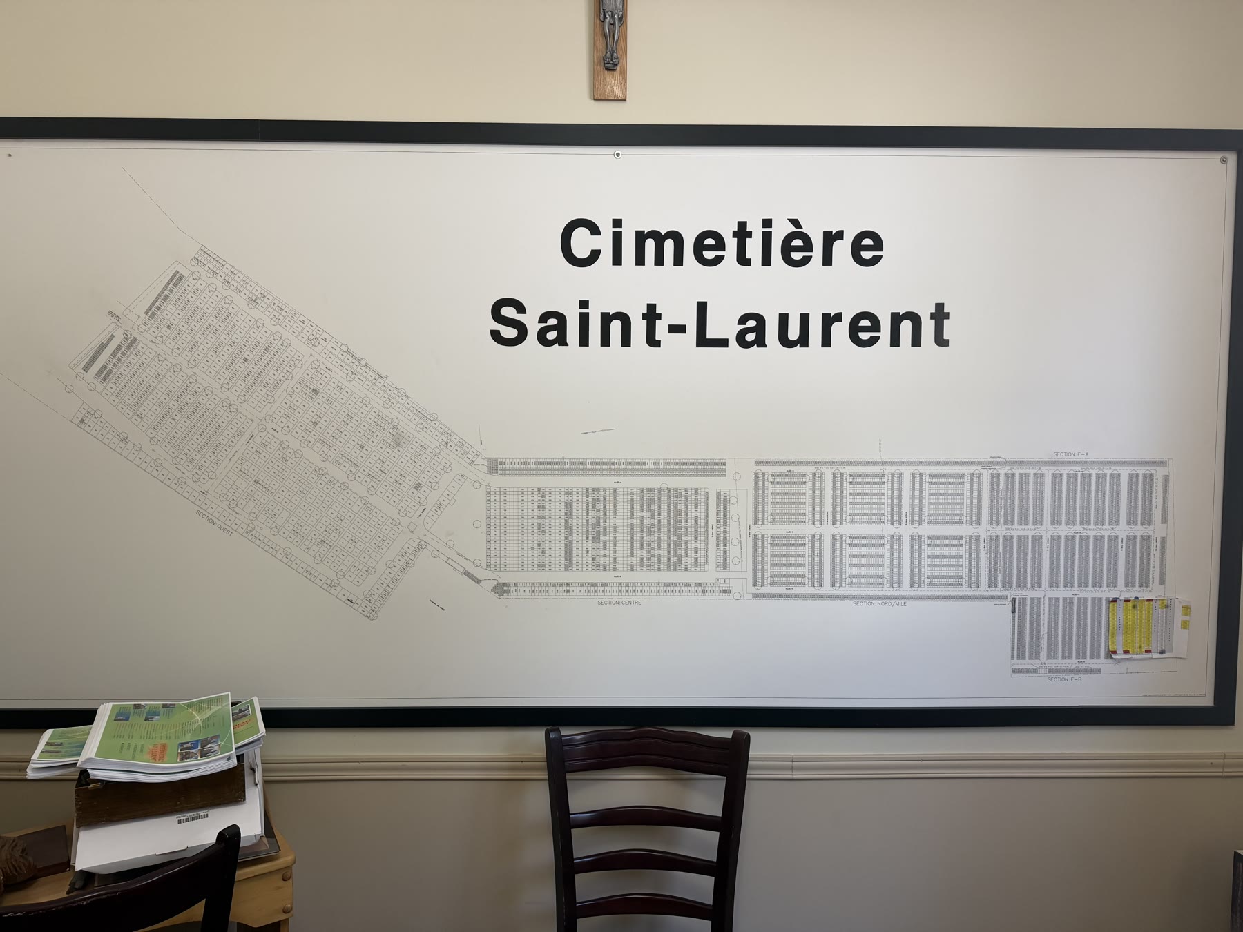 The office wall map